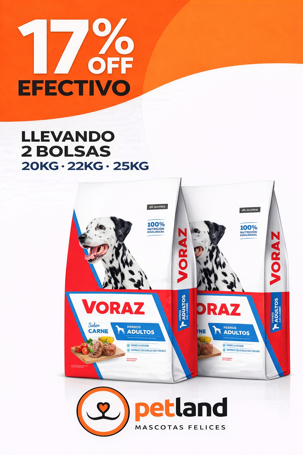 Voraz 17% OFF - 2 Bolsas