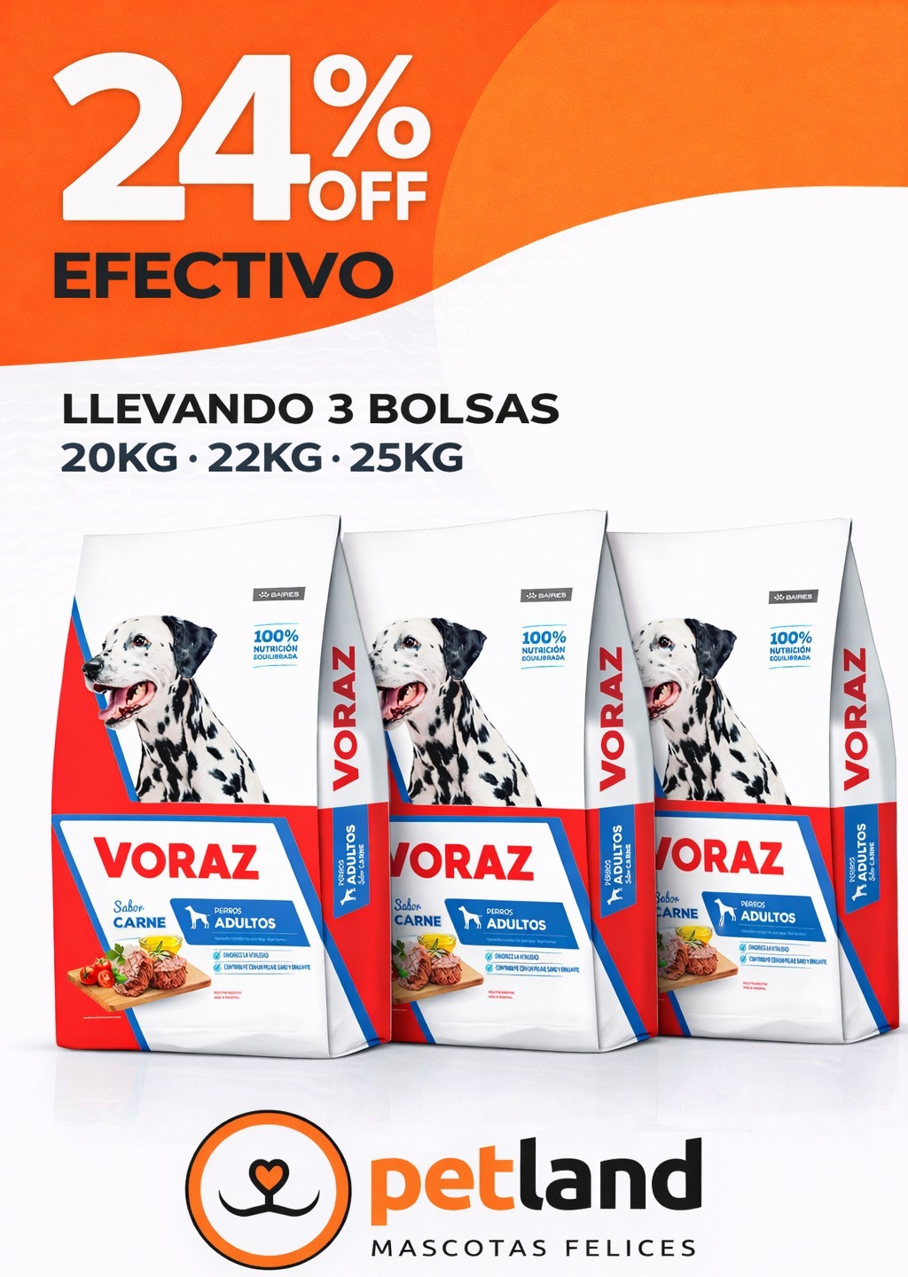 Voraz 24% OFF - 3 Bolsas